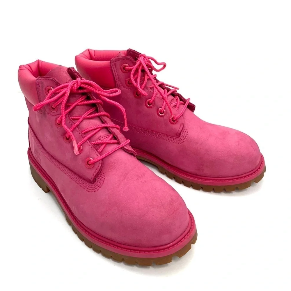 TIMBERLAND 6 inch Premium Waterproof Primalor 200-Gram Lace Up Boot in Pink